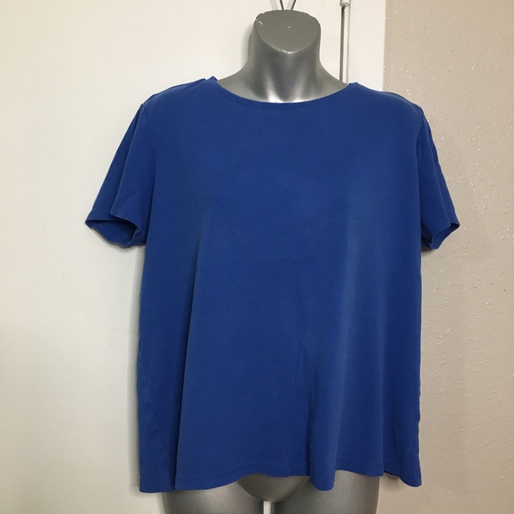 Coldwater Creek Cobalt Blue Short Sleeve Tee